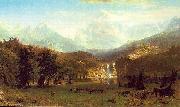 Albert Bierstadt The Rocky Mountains, Lander Peak oil painting
